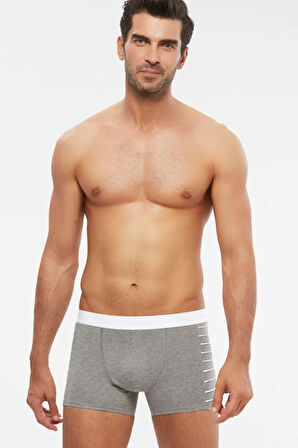 Erkek Beyaz Penye Modal Boxer 6 Lı
