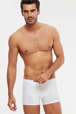 Erkek Penye Modal Boxer 6 Lı 2beyaz-2gri-2laci S-2xl