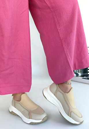 Kendy Bej Cilt Spor Ayakkabı