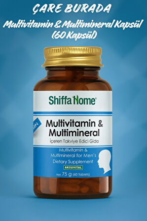 Multivitamin & Multimineral Kapsül (60 Kapsül) (Erkek)