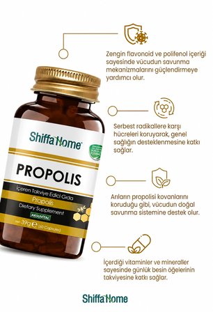 ShiffaHome Propolis İçeren Takviye Edici Gıda 60 Kapsül