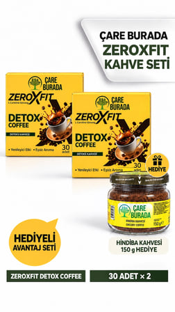 ÇareBurada ZeroxXFit 2'li Kahve Avantaj Seti + Çareburada Hindiba Kahvesi 150 g Hediyeli