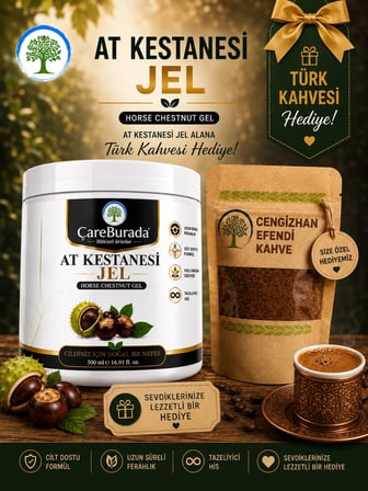 ÇareBurada At Kestanesi Jel 500 ml. + Türk Kahvesi Hediye