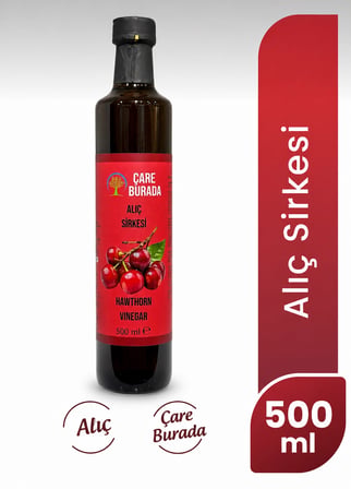 ÇareBurada Alıç Sirkesi 500 ml | Geleneksel Fermente Alıç Sirkesi