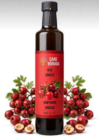 ÇareBurada Alıç Sirkesi 500 ml | Geleneksel Fermente Alıç Sirkesi