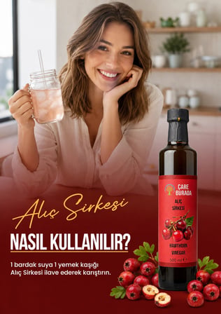 ÇareBurada Alıç Sirkesi 500 ml | Geleneksel Fermente Alıç Sirkesi