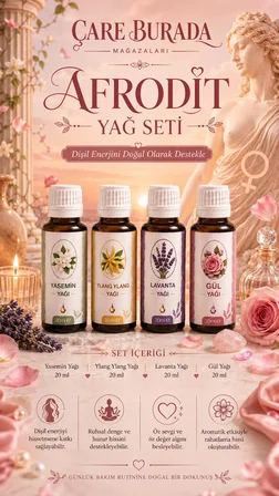 Afrodit Yağ Seti (Ylang Ylang & Gül & Lavanta & Yasemin)