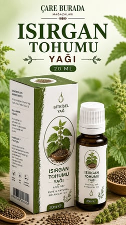 Demir Bisglisinat Kapsül 60 Kapsül (C Vitamini) + Isırgan Tohumu Yağı 20 Ml (Dahilen)