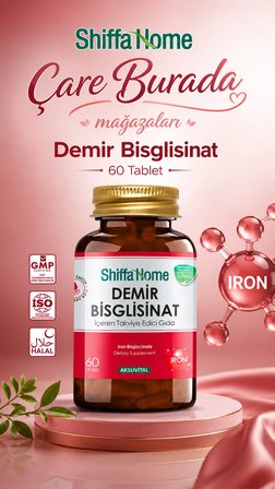 Demir Bisglisinat 60 Tablet (C Vitamini)