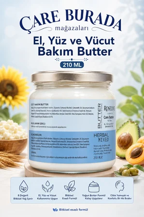 Roselive El & Yüz & Vücut Bakım Butter 210 Ml