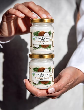 Çare Burada Katı Hindistan Cevizi Yağı 100 ML x 2'li Avantaj Seti