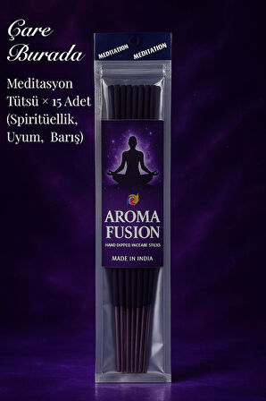 Aroma Fusion Meditasyon Tütsü - Premium Tütsü × 15 Adet (Spiritüellik & Sakinlik & Odaklanma)