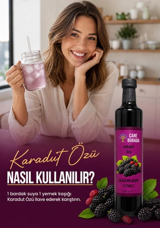 ÇareBurada Karadut Özü 500 ml | Yoğun Karadut Lezzeti