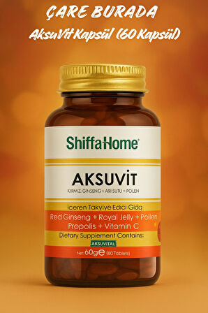 Kırmızı Ginseng & Arı Sütü & Polen & Propolis Kapsül (80 Kapsül)