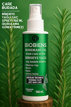 Biobiens - Biberiye Yağlı Saç Spreyi 150 Ml (Biotin & Amino Asitler) (Dökülme Önleyici)