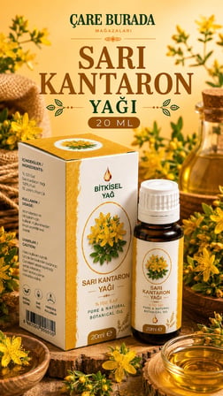 Sarı Kantaron Kapsül (60 Kapsül) + Sarı Kantaron Yağı 20 Ml (Haricen)