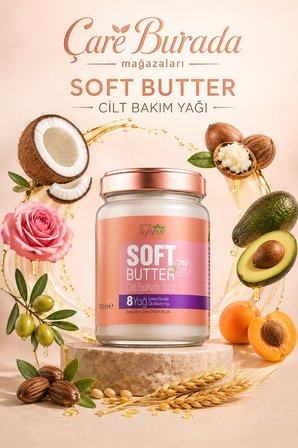 Softem - Soft Butter Cilt Bakım Yağı 190 Ml (8 Farklı Yağ İçeren Günlük Cilt Bakım Butter)