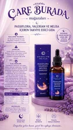 Huzurlu Uyku & Rahatlama Seti (Huzur Otlu Çay 45'li & Passiflora, Valerian, Melissa Damla 50 Ml)