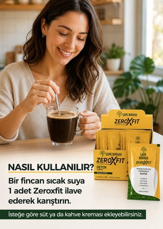 ÇareBurada ZeroXFit Detox Coffe 2'li Avantaj Paketi 60 Adet - ÇareBurada Bromelain Şurubu 250 ml Hediyeli