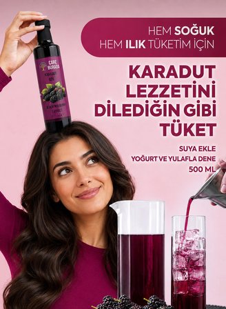ÇareBurada Karadut Özü 2 Adet 500 ml | Yoğun Karadut Lezzeti