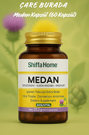 Medan Kapsül (Devedikeni & Karahindiba & Enginar) (60 Kapsül)