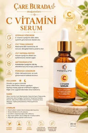 Turuncu Işıltı Seti (C Vitamini Efervesan Tablet 1000 mg & C Vitamini Sabun 100 gr & Portakal Kabuğu Yağı 20 ml & C Vitamini Serum 30 Ml {%5 C Vitamini + %2 Arbutin + % 5 Niacinamide})