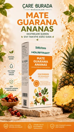 Hafiflik ve Detoks Seti (Ananas Sirkesi & Mate, Guarana, Yeşil Çay, Ananas Ekstrakt)