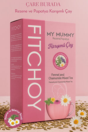 Fitchoy - Rezene & Papatya Çayı 90 gr x 45 Adet (Biberiye İlaveli)