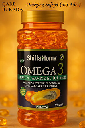 Omega 3 Softjel 1000 mg (100 Adet)