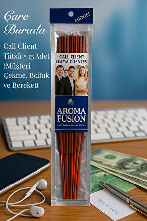 Aroma Fusion Call Client Tütsü - Premium Tütsü × 15 Adet (Müşteri Çekme & Bolluk & Bereket)