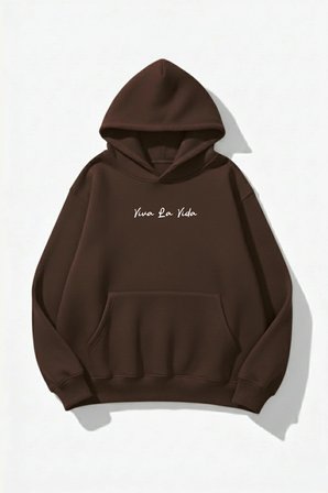 Unisex Yumuşak Dokulu Frida Kahlo Viva La Vida Baskılı Tasarım Oversize 3 İplik Hoodie Sweatshirt