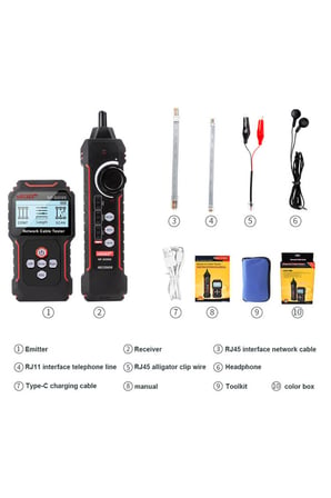 NF-8209S Ağ Kablosu Test Cihazı Kablo Bulucu