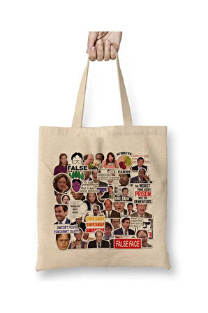 The Office That's What She Said Bez Çanta Uzun Saplı Alışveriş Çantası Plaj Çantası