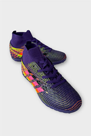 Çocuk Çoraplı Futbol Halı Saha Ayakkabısı MOR