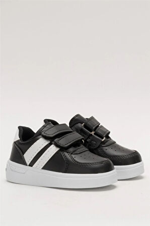 Işıklı Unisex Rahat Hafif Çocuk Spor Ayakkabı SİYAH