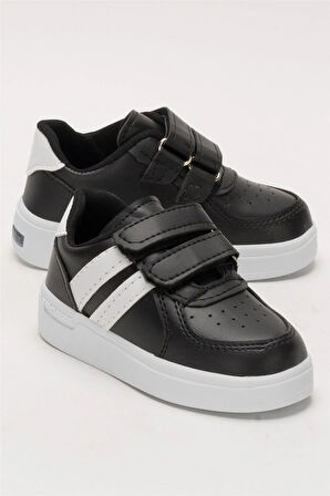 Işıklı Unisex Rahat Hafif Çocuk Spor Ayakkabı SİYAH