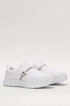 Unisex Lastilkli Hafif Airfle Çocuk Spor Ayakkabı  BEYAZ