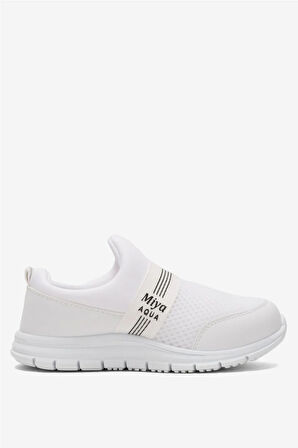 Unisex Lastilkli Hafif Airfle Çocuk Spor Ayakkabı  BEYAZ