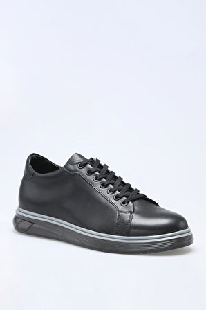 İç Dış Hakiki Deri Siyah Termo Kaymaz Taban Erkek Ayakkabısı