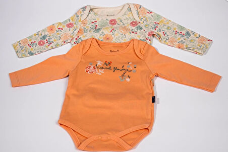 Kız Bebek 2'li Uzun Kollu Body Seti – Yumuşak ve Pamuklu Body Set