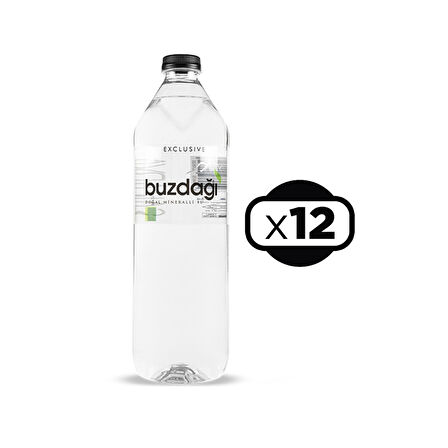 Buzdağı Su Exclusive Cam Pet 1000 ml x 12 Adet