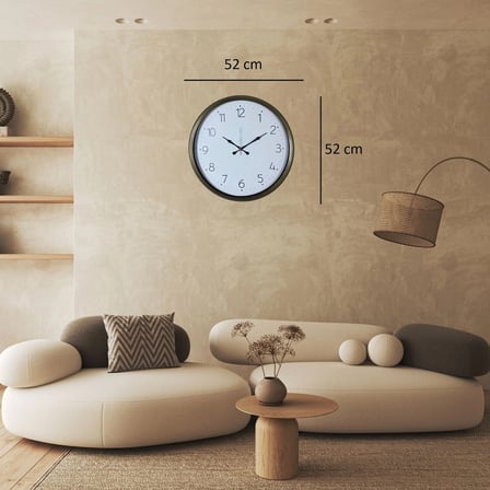 Eskitme Sade Dekoratif 52 x 52 Cm Duvar Saati iegxx