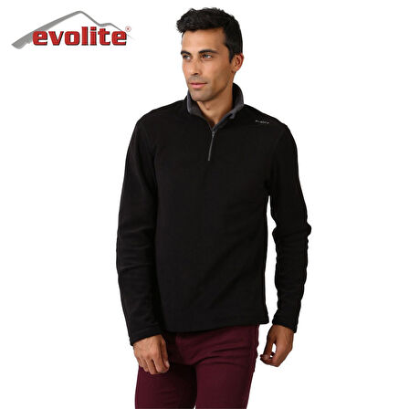 Evolite Fuga Bay Mikro Polar Sweater - Siyah