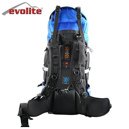 Evolite Hurricane 55+10 lt Su Geçirmez Outdoor Sırt Çantası Gri Kırmızı