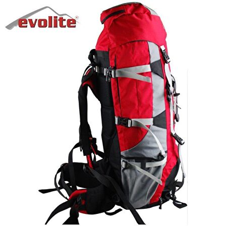 Evolite Highlander 65 lt Su Geçirmez Outdoor Sırt Çantası Kırmızı