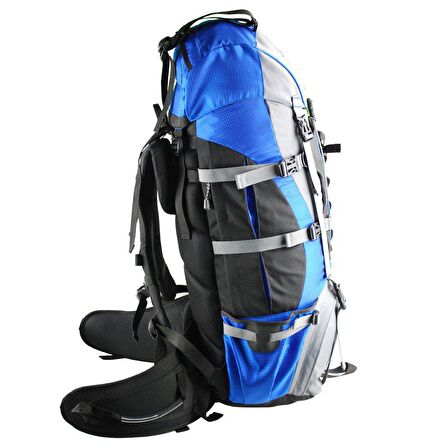 Evolite Hurricane 75+10 lt Su Geçirmez Outdoor Sırt Çantası Gri Mavi