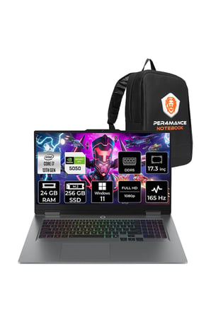 LOQ 17IRX10 i7 13650HX 24GB 256GB SSD RTX5050/8GB 115W 17.3" FHD 165Hz W11P Gaming Laptop