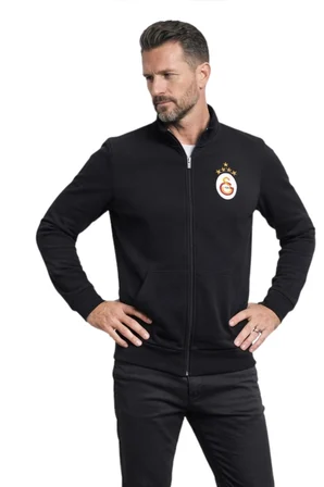 Galatasaray Orijinal Lisanslı 5 Yıldızlı Siyah Balıkçı Yaka Sweat 