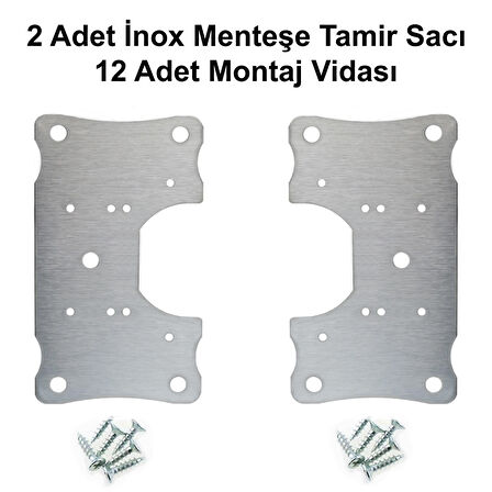 MENTEŞE TAMİR SACI İNOX ( 2 ADET )