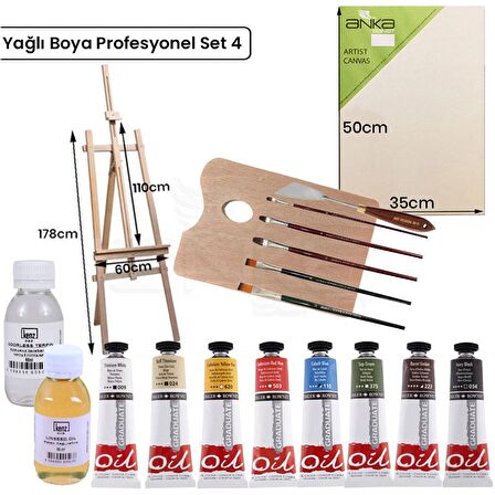 Yağlı Boya Profesyonel Set 4 YP-4